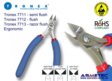 Tronex 7711 - Large Taper Cutter, ergonomic - Semi-Flush