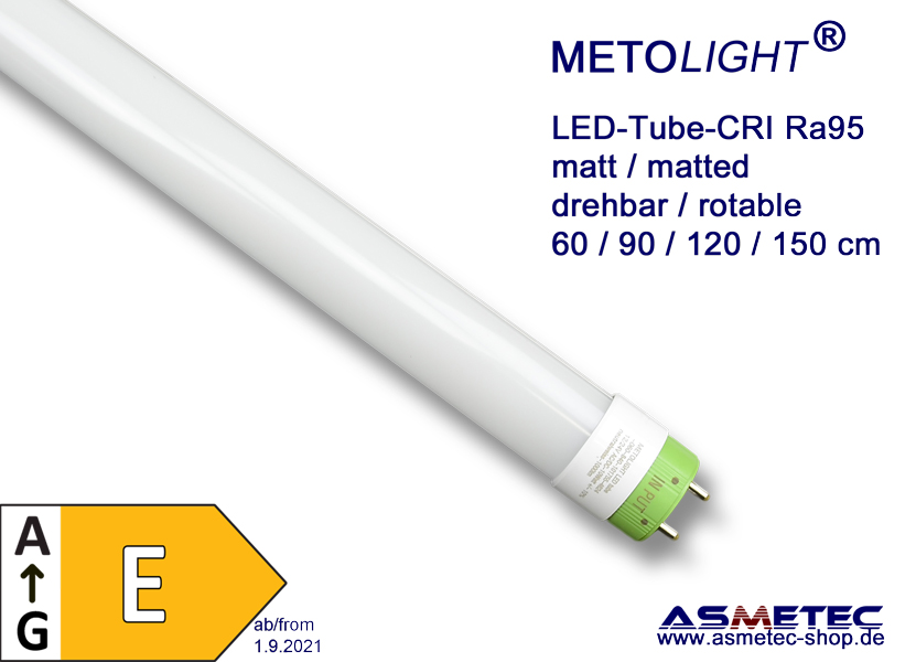 LED-Röhre-150-CRI95-25W, 150 cm, 25 Watt, T8, hohe Farbwiedergabe, CRI95 -  Asmetec