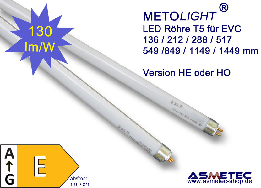 METOLIGHT LED-Tube T5, mm, 4 frosted, cold white - Asmetec LED Technology
