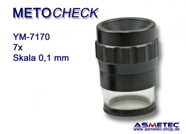 METOCHECK-YM-7170 scale loupe 7x www.asmetec-shop.de