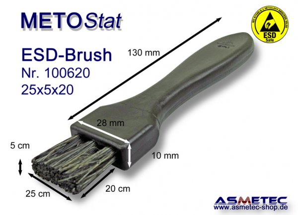 Metostat ESD-Brush 250520B, antistatic, dissipative - www.asmetec-shop.de
