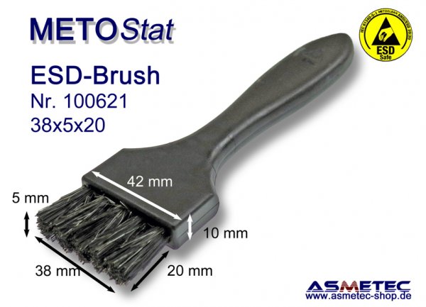 Metostat ESD-Brush 380520B, antistatic, dissipative - www.asmetec-shop.de