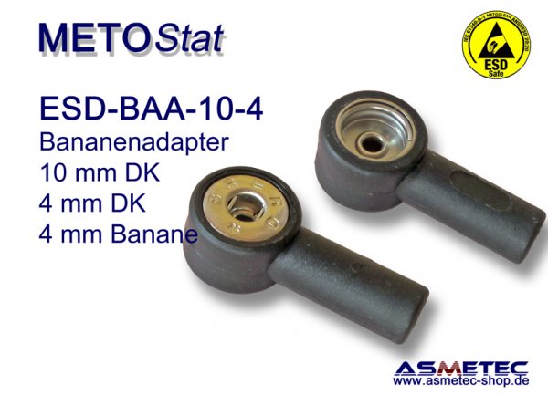 Metostat ESD banana adapter BAA-10-4 - www.asmetec-shop.de