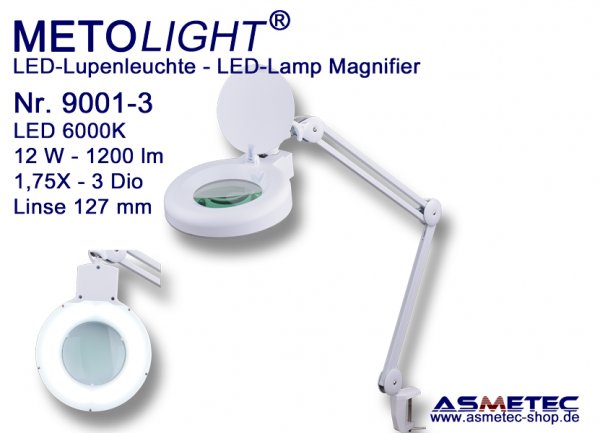 Metolight LED Lamp Magnifier 9001-3