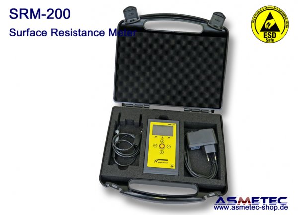 ESD surface resistance tester SRM200 - www.asmetec-shop.de