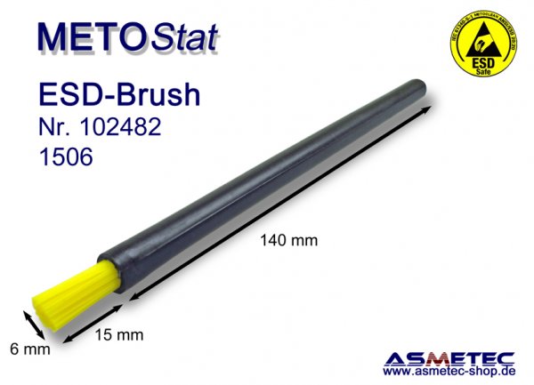 Metostat ESD-Brush 1506G, antistatic, dissipative - www.asmetec-shop.de