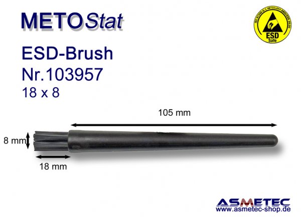Metostat ESD-Brush 1808BG, antistatic, dissipative - www.asmetec-shop.de