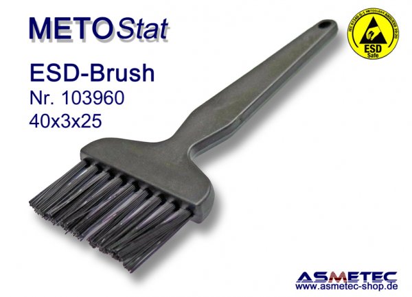 Metostat ESD-Bürste 400325B, antistatisch, leitfähig - www.asmetec-shop.de
