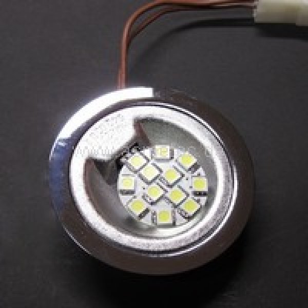 LED-Einsatz G4, 12 Volt, Scheibe 30 mm, 2,2 Watt, warm weiß - Asmetec