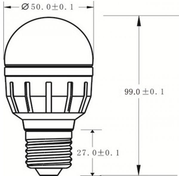 Metolight LED-Lampe, dimmbar, 5 Watt- www.asmetec-shop.de