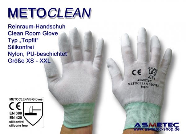 Metoclean Topfit glove, silicone free - www.asmetec-shop.de