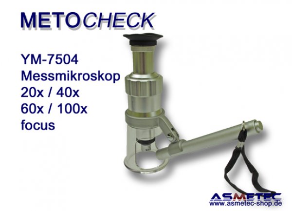 METOCHECK-YM-7504-60, Messmikroskop, 60fach - www.asmetec-shop.de