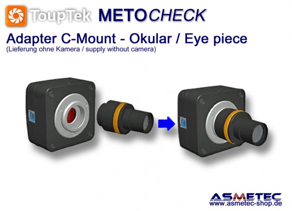 ToupTek AMA075, adapter C-Mount - www.asmetec-shop.de