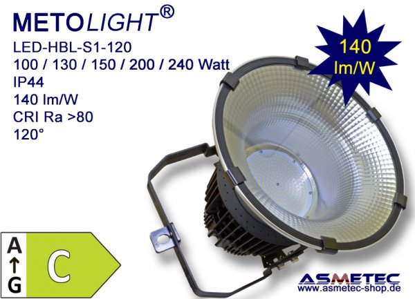 Metolight Highbay light HBL-S1-080, IP44, 80 Watt - www.asmetec-shop.de
