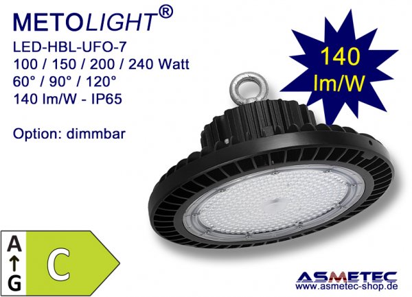 Metolight Highbay light HBL-S1-080, IP44, 80 Watt - www.asmetec-shop.de