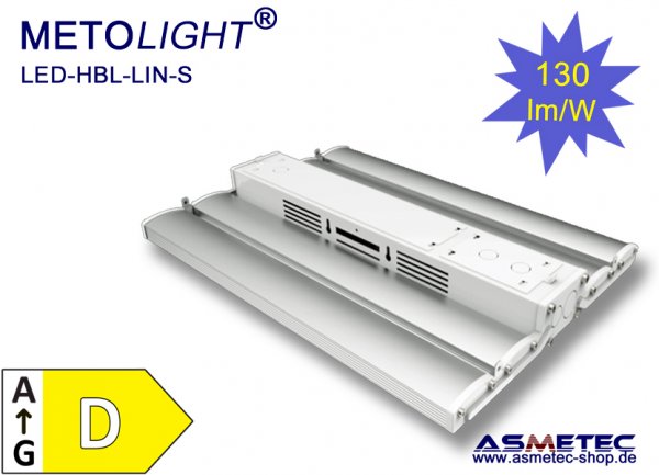 METOLIGHT LED Hallenleuchte HBL-LIN-T-060-100, 100 Watt, 15000 lm - www.asmetec-shop.de