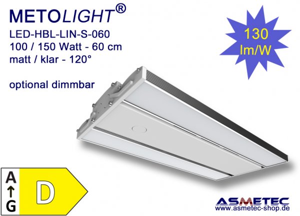 METOLIGHT LED highbay Light HBL-LIN-T-060-100, 100 Watt, 15000 lm - www.asmetec-shop.de