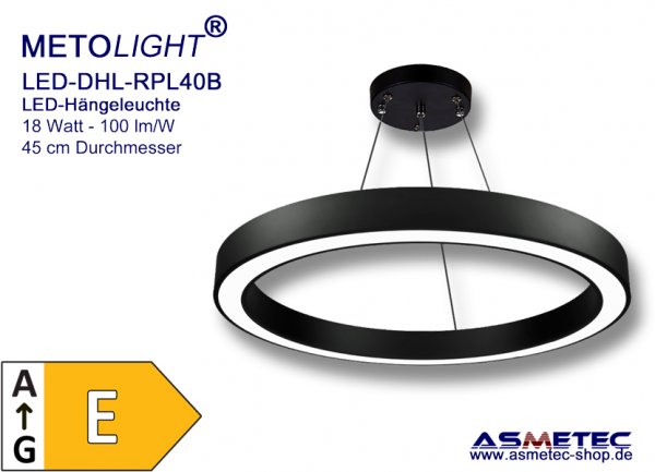 Metolight LED-Hängeleuchte RPL-040B, 36 Watt, 3500 lm, neutralweiß