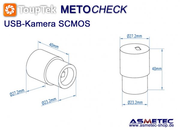 Touptek USB-Kamera  SCMOS, 3MPix - www.asmetec-shop.de