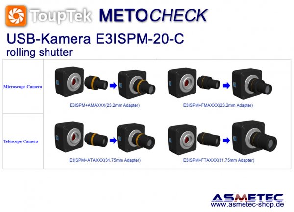 Touptek USB-Kamera  E3ISPM-20C, 20MP - www.asmetec-shop.de