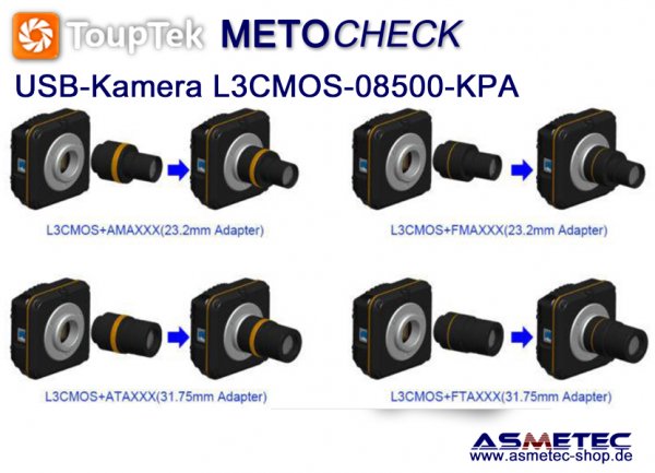 Touptek USB-camera  L3CMOS, 8.5MPix - www.asmetec-shop.de
