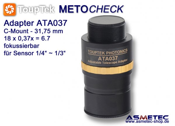 ToupTek ATA037, adapter C-Mount-Teleskop - www.asmetec-shop.de