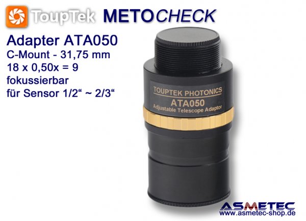 ToupTek ATA050, adapter C-Mount-Teleskop - www.asmetec-shop.de