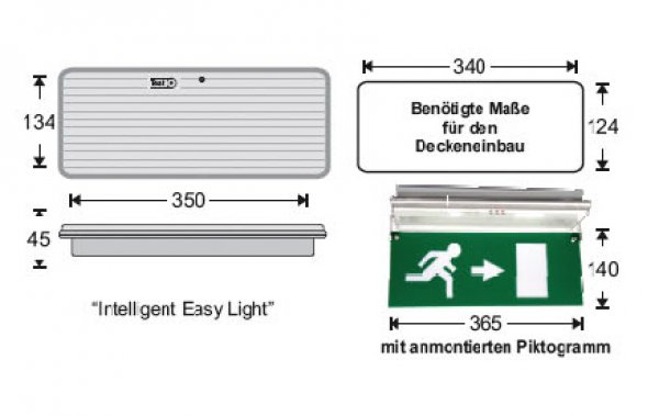LED-emergency luminaire LEL-316-4L