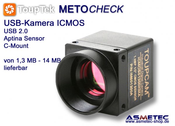 Touptek USB-camera  ICMOS, 10 MP - www.asmetec-shop.de