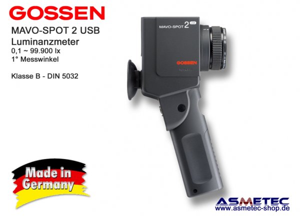 Gossen MAVOspot-2-USB - luxmeter - www.asmetec-shop.de