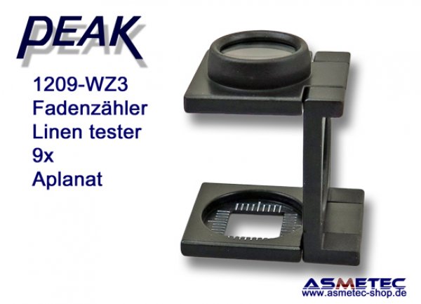 PEAK 1209-WZ3 linen tester 9x, aplanat - www.asmetec-shop.de