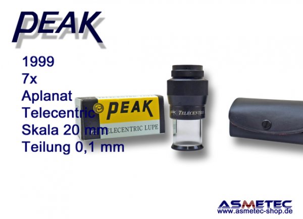 Peak 1999 telecentric loupe 7x, www.asmetec-shop.de