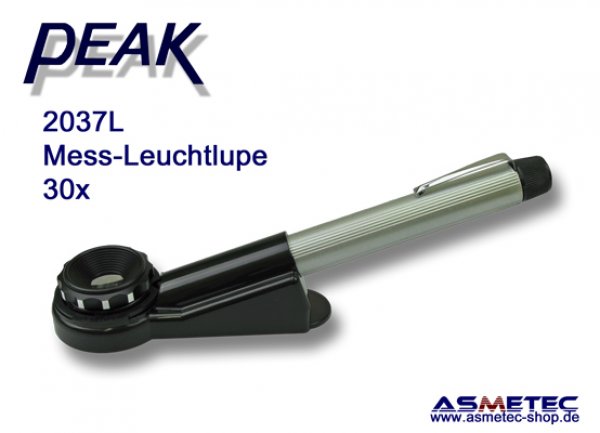 PEAK-2037-L illuminated scale loupe 30x - www.asmetec-shop.de