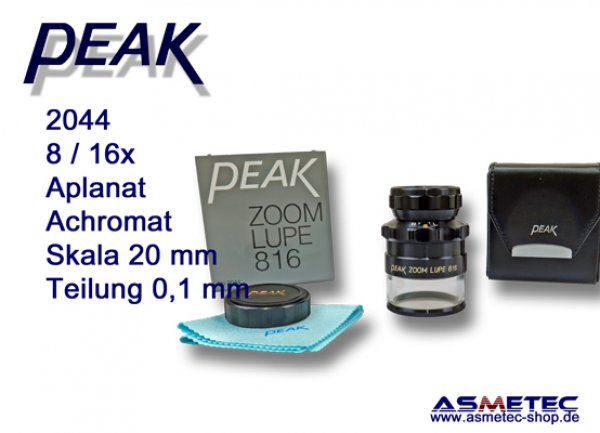 PEAK-2044 Zoom Lupe 8-16x - www.asmetec-shop.de