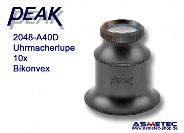 PEAK-2048-A40D jewellers loupe, 10x - www.asmetec-shop.de