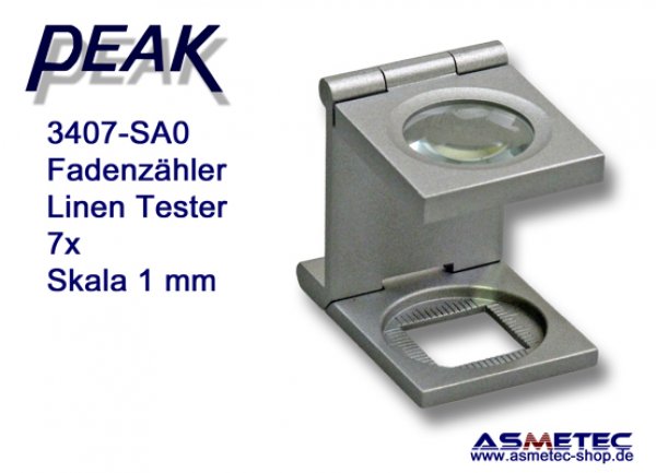 Peak 2003-3407-SA0 linenh tester, 7x - www.asmetec-shop.de, peak optics, PEAK-Lupe