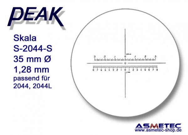 Peak Ersatzskala 2044-S für Messlupe 20443 - www.asmetec-shop.de, PEAK-Optics