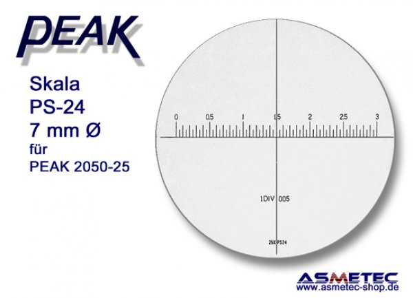 Peak PS24 - Skala für 2050-25 - www.asmetec-shop.de