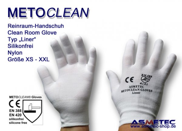 Metoclean Liner glove, silicone free - www.asmetec-shop.de
