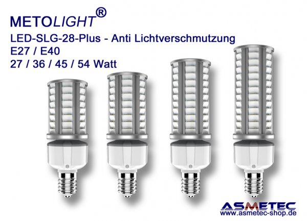 METOLIGHT LED-street bulb SLG28-Plus, 54 Watt, extra warm white, IP64