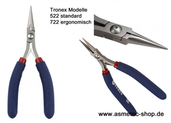 Tronex 522 - needle nose plier - www.asmetec-shop.de