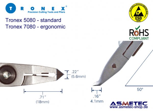 Tronex 7080, small tip cutter - www.asmetec-shop.de
