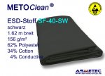 ESD fabric SF40-SW, black, 156 g/sqm, 4% carbonated yarn