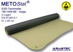 ESD-Table-Mat TM-1009-BE, beige, 61 x 90 cm