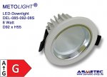 LED-Downlight DEL-092-085-08S-WWM, 8 Watt, warm white