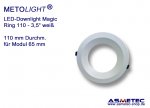 LED Downlight METOLIGHT-Magic - luminaire ring 110 mm, white
