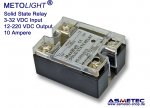 Solid State Relay 3-32 VDC in - 12-220 VDC out - 10A