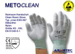 METOCLEAN Clean room gloves "Liner-ESD-NC", size M
