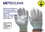 METOCLEAN Clean room gloves "Palmfit-ESD-NC", size L