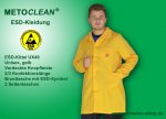 Metoclean ESD-Kittel UX40-GE-L, gelb, Größe L